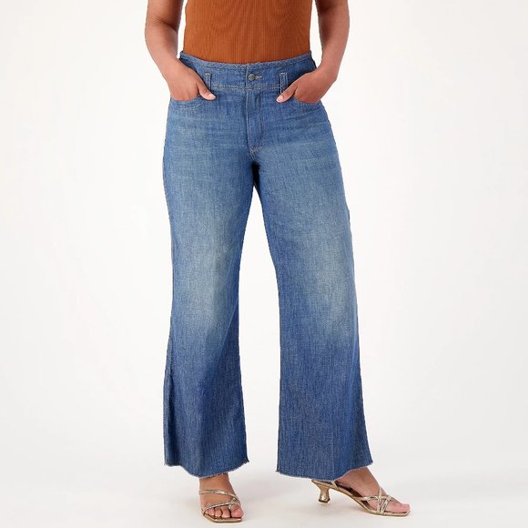 NYDJ Denim - NYDJ Teresa Wide Leg Jeans With High Rise - Fantasy (20W) a591713